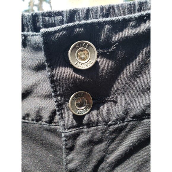 Nike Shorts Womens Small Black Sportswear Chino Bermuda Hiking Outdoors Cotton - Picture 5 of 15